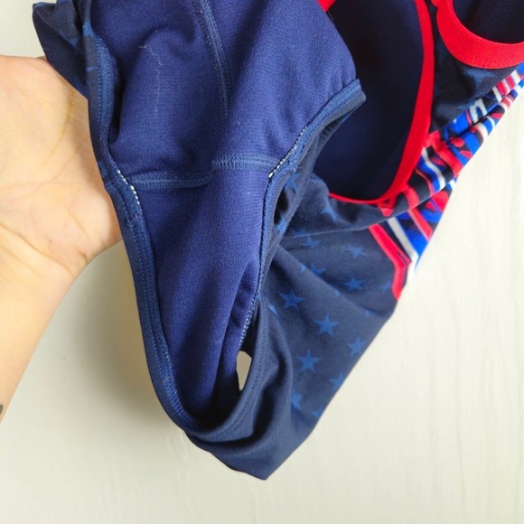 TYR Victorious Diamondfit Swimsuit One Piece Women's 30 S Navy Blue Red - Picture 6 of 7